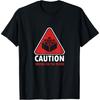 Funny Warning Caution Building Blocks Bricks On the Floor T-Shirt