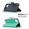 Suitable for Sony L4 mobile phone leather case, Huawei Y6P solid color lychee pattern card wallet protective case Honor 9A