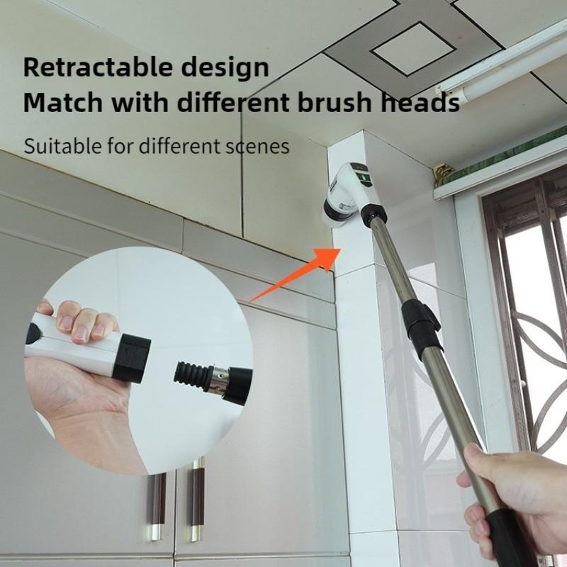 Multifunctional Corner Gap Rotary Scrubber Household Handheld Cleaning Gadgets Wireless Portable Electric Cleaning Brush