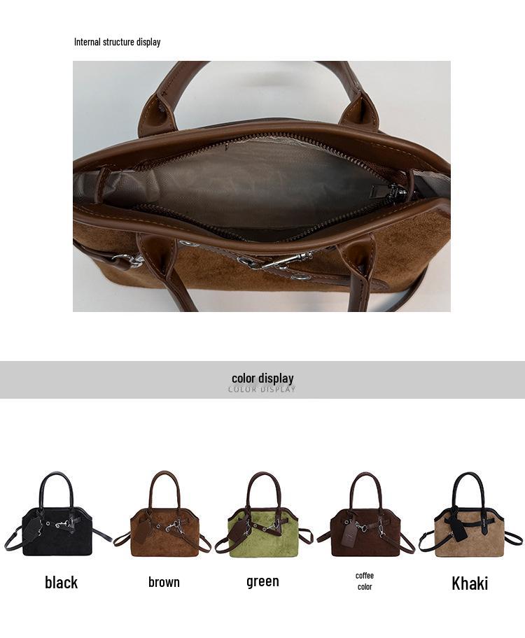 Herbst 2025 Damen-Schultertasche im koreanischen Retro-Stil mit großem Fassungsvermögen