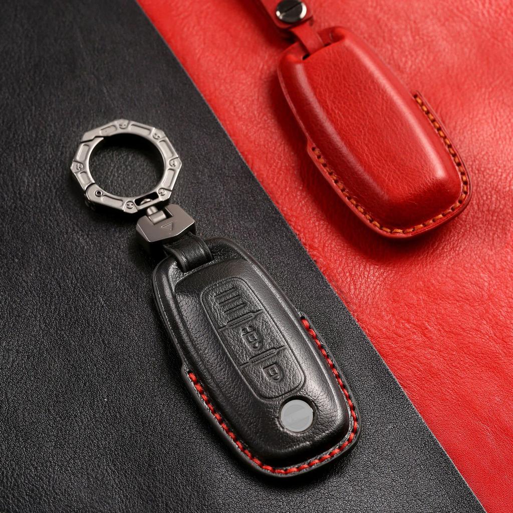 [KUNIO] Nissan Exclusive Key Cover, Key Holder, Key Case, Luxury Genuine Leather, Hand Sewn,