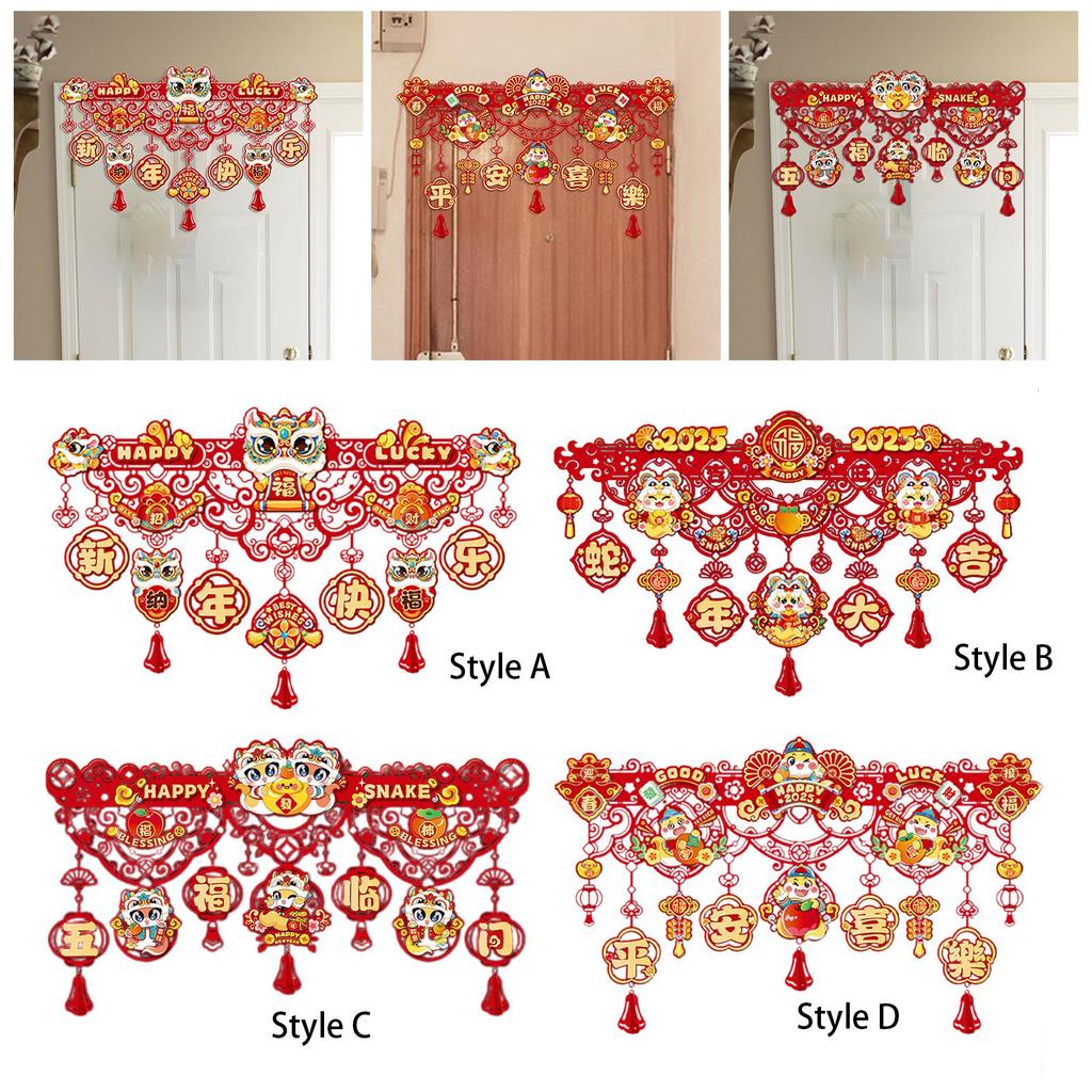 New Year Hanging Door Banner Sign Wealth for Door Indoor Outdoor Living Room