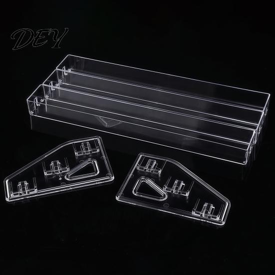 Nail Polish Organizer 5/7 Tier Acrylic Display Stand with Fences, Perfume Organizer, Removable Bracket for Home Makeup Multifunctional Clear