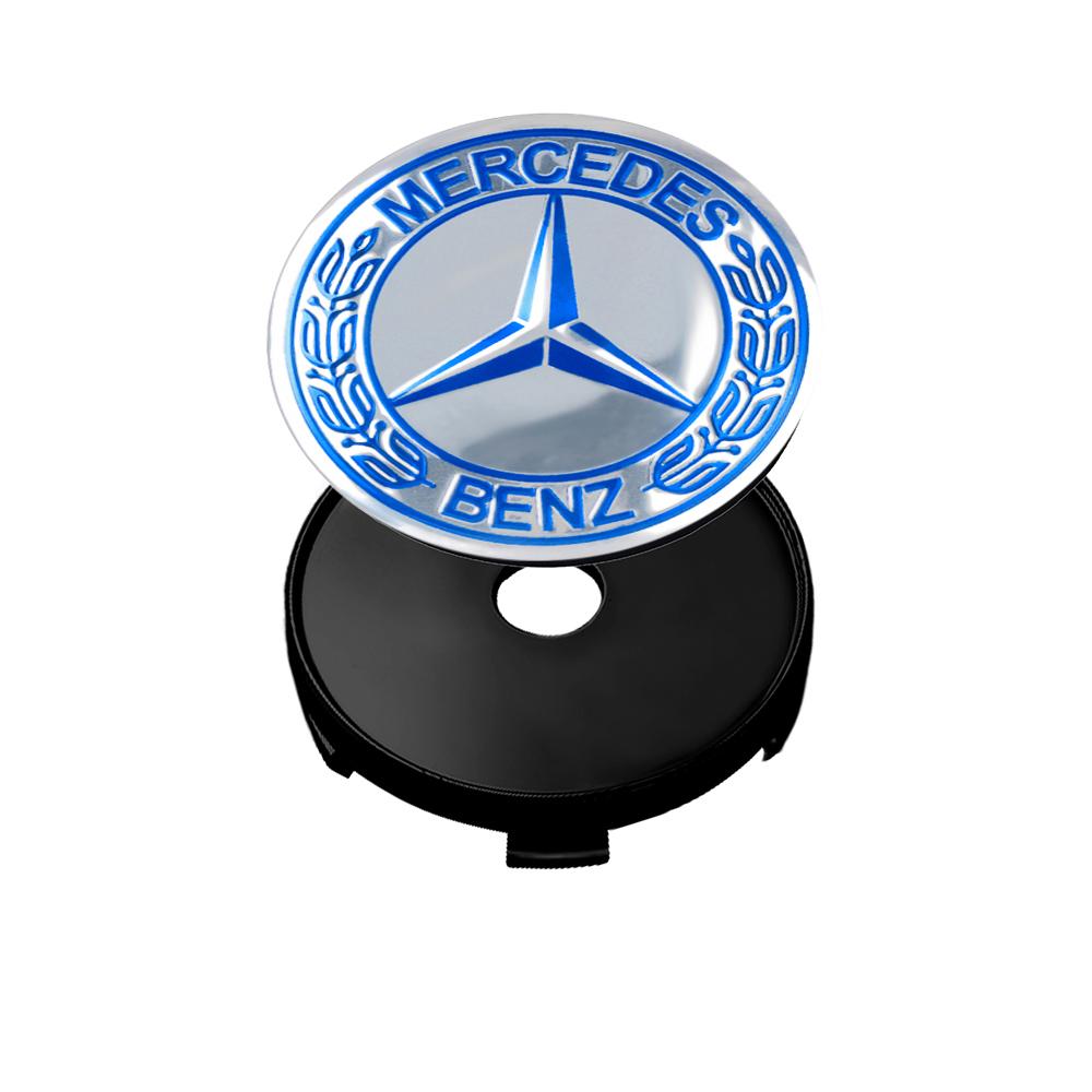 60/63/68mm Aluminum ABS Car Wheel Center HubCaps Tire Cover Stickers Benz Badge Decor For Mercedes Benz W204 W202 W212 W220 W205