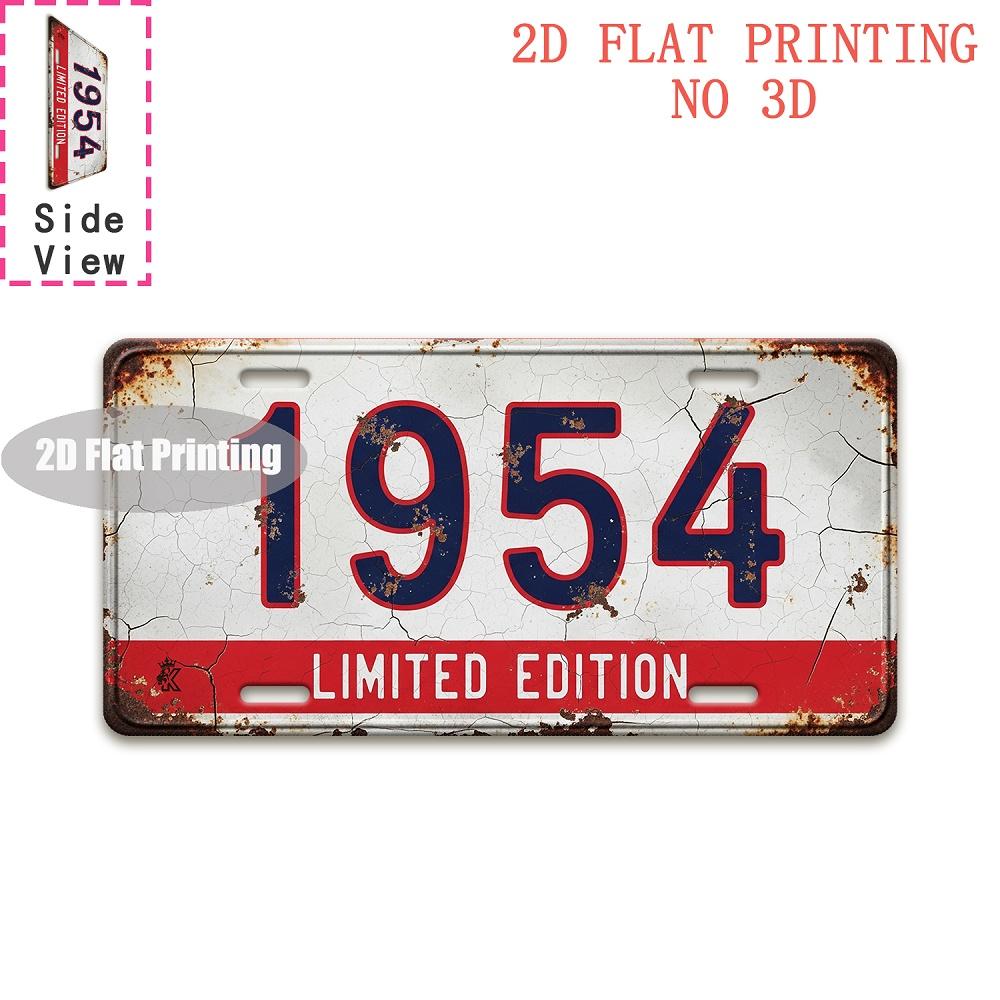 Tin Sign - Vintage Durable Metal Plaque Wall Decor, Home Office Bar Man Cave European Australian City Birth Year License Plate