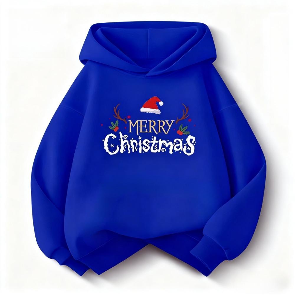 

Christmas Cute Fashion Children Hooded Sweatshirt BoyGirl Autumn Winter Daily Outdoor Vacation Casual Loose Warm Soft Sportswear 100