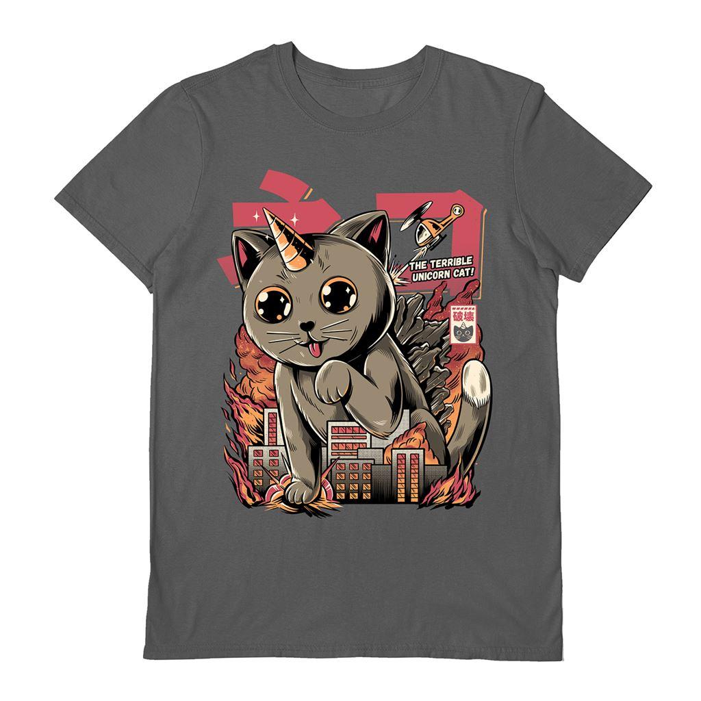 Ilustrata Unisex Adult Catzilla T-Shirt