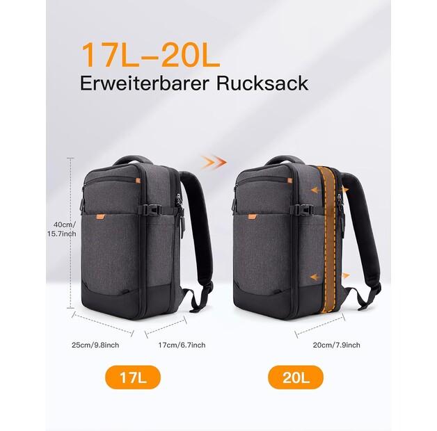 Рюкзак Inateck erweiterbarer Tragerucksack 20 schwarz (BP03006-14)