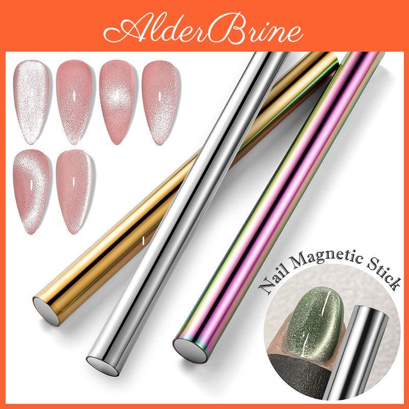 1pc Nail Cat Eye Magnetic Stick Cylindrical Magnet For Cat Eye Uv Gel Polish Snowlight Glitter Effect Tools Manicure Design Tool