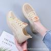 Womens Breathable Mesh Flat Walking Shoes With Non-Slip Rubber Sole Lightweight Casual Lace-Up Sneakers Fall