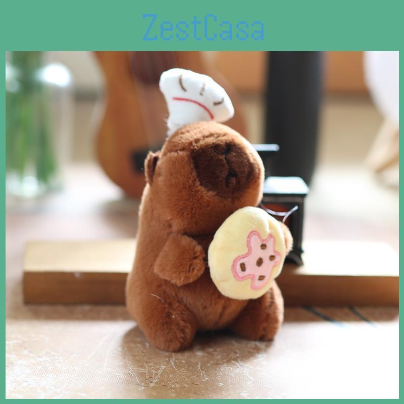 Plush Toy Kapibara Keychain Bag Decor Pp Cotton Stuffed For Kids Decor Gift