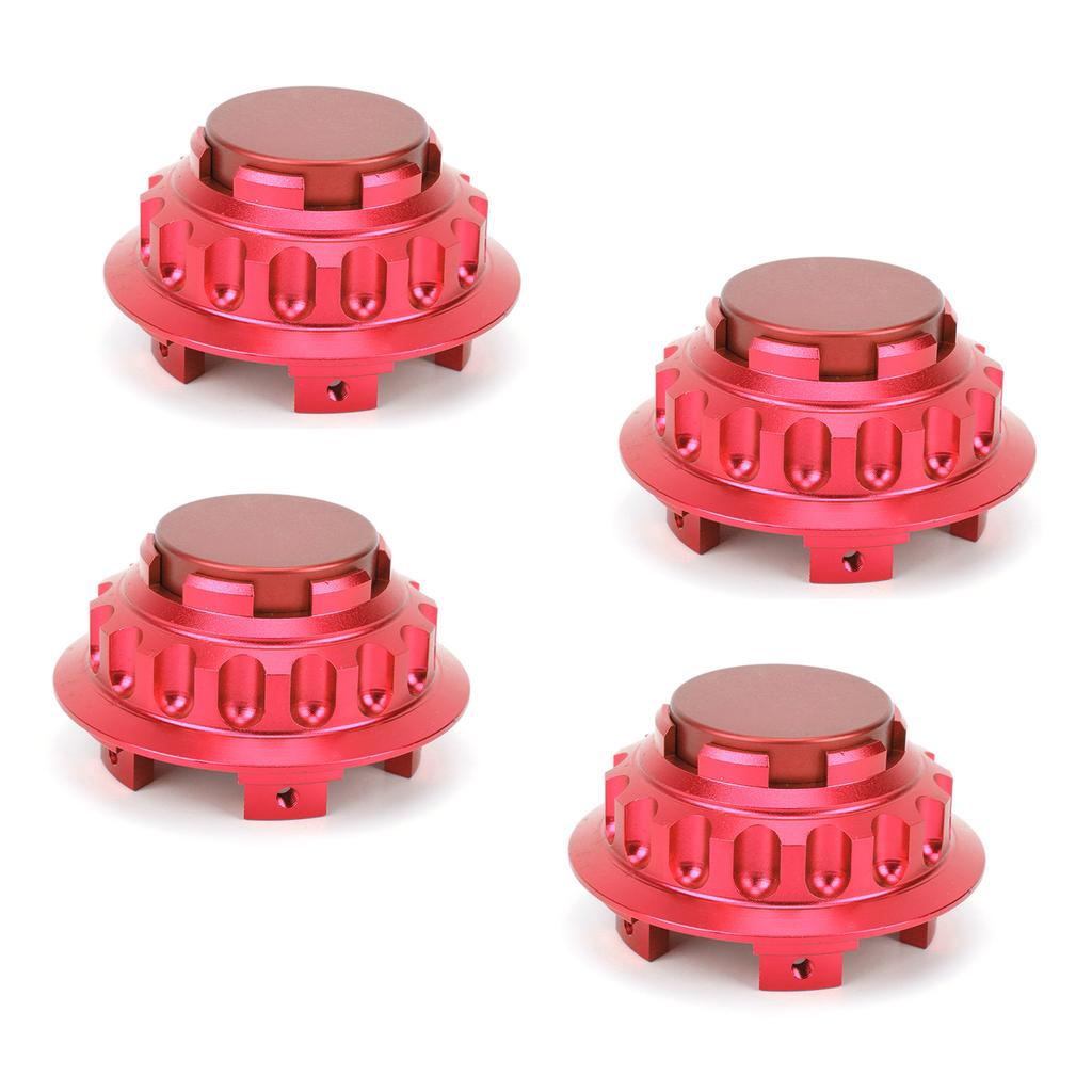 4pcs 3in Wheel Center Hub Caps Aluminum Alloy Covers 7PP601149A Replacement AccessoryRed