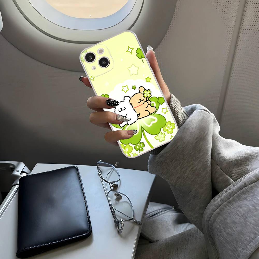 

Lovely Line Dog Maltese For iPhone 17 16 15 14 13 12 Mini 11 Pro Max Transparent Case iPhone 16pro max
