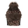 Collar Halterneck Sleeveless Leopard Print Vest European and American Foreign Trade Women's Clothing Sexy Style Pure Desire Silm Short Open Back Tops