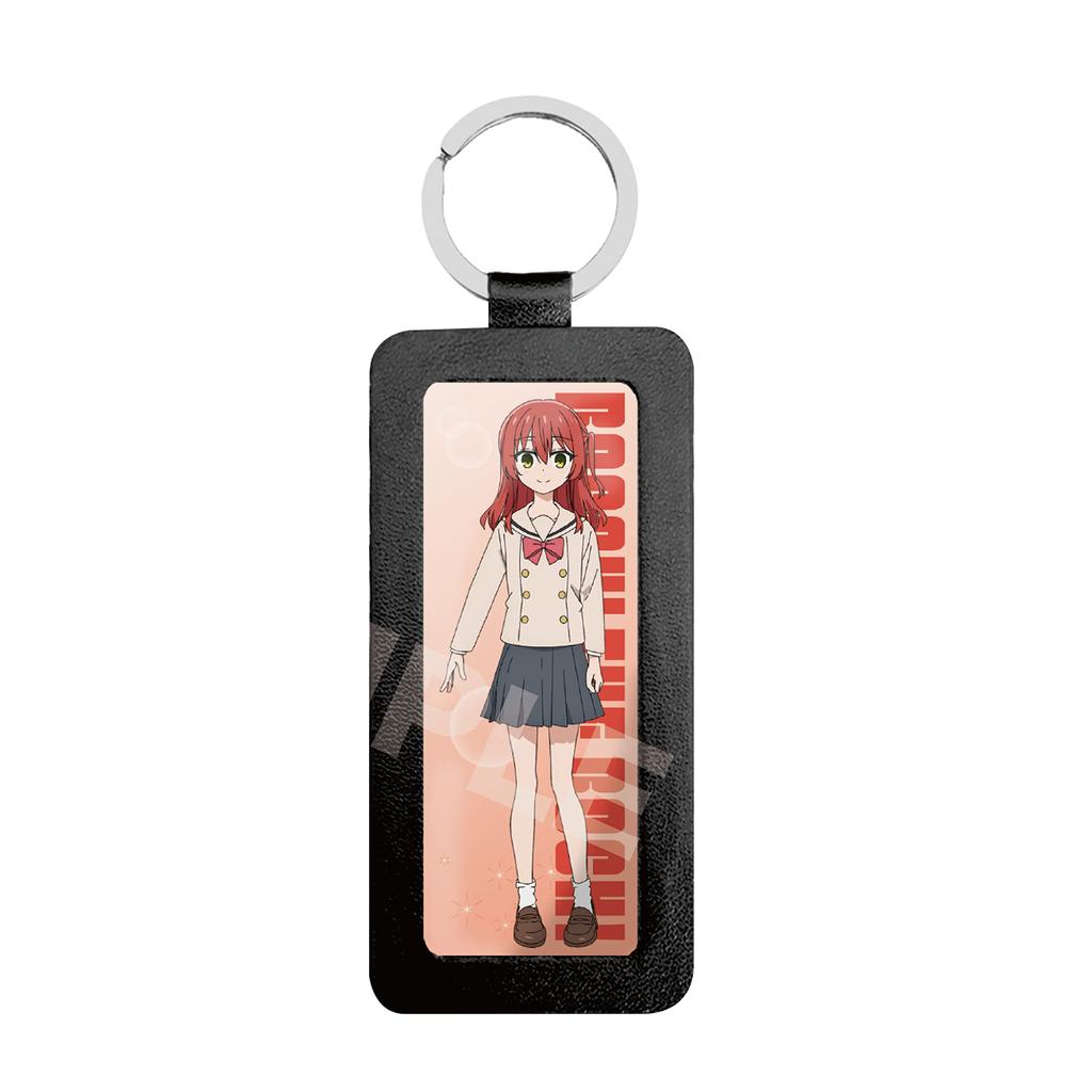 Bocchi the 04 Kita Ikuyo Leather 36 x PU CS.FRONT Rock! Keychain, 103mm, Leather/Paper/Epoxy Resin, CS0000-3587