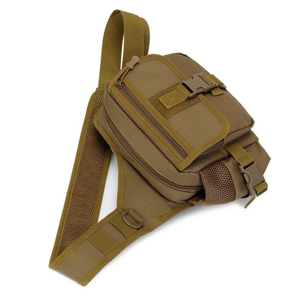 Waterproof Fishing Sling Pack Nylon Messenger Bag Durable Crossbody Sling Bag  For Fishing