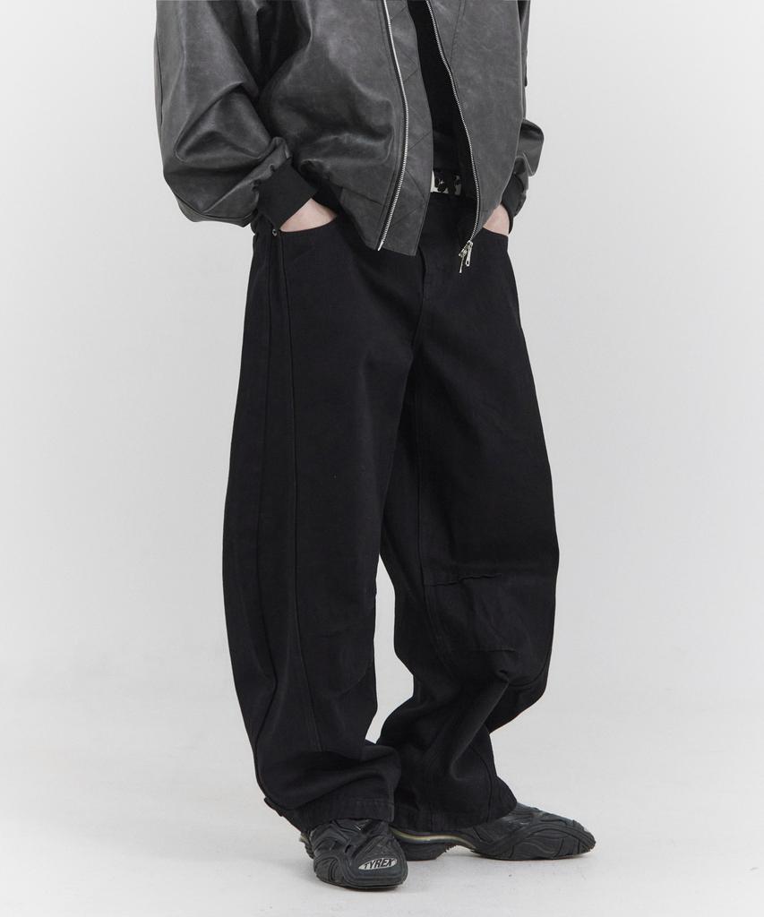 Poseusenseutibeu Fst Curved Pants (Bk)