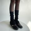 Y2K Knitted Foot Cover Sweet Mid-tube Socks Pile Socks Women Leg Warmers  Streetwear