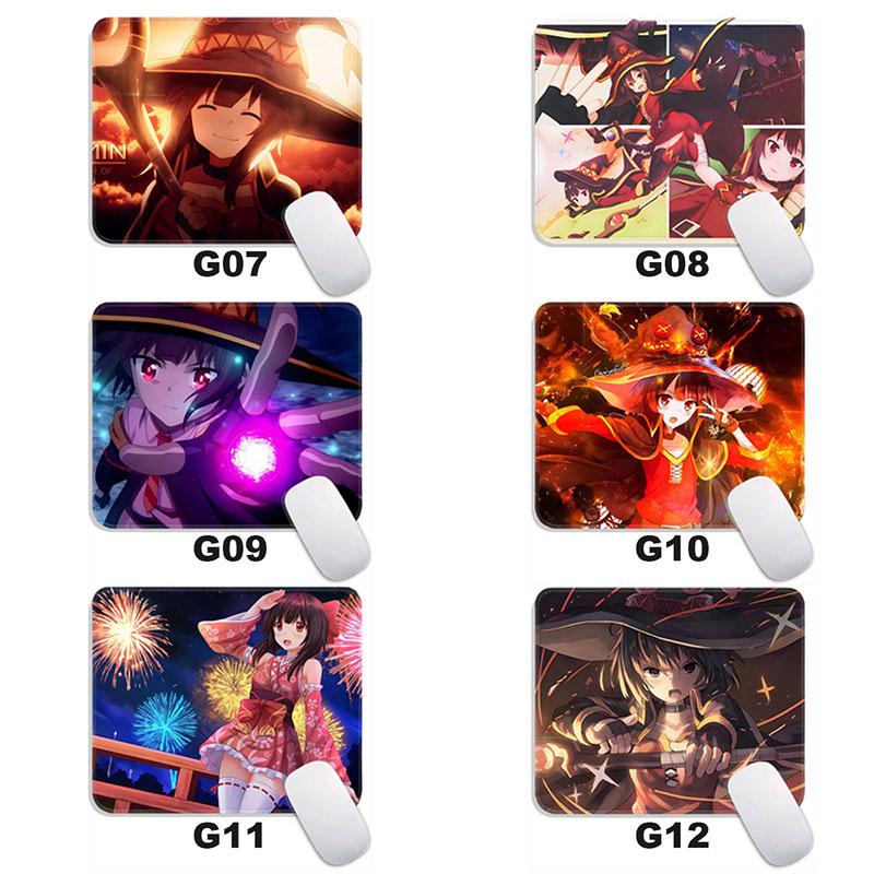Kono Suba Anime Mouse Pad Small Gaming Mousepad Gamer Accessories Megumin Standard MousePads PC Compact Non-Slip Office Mousemat