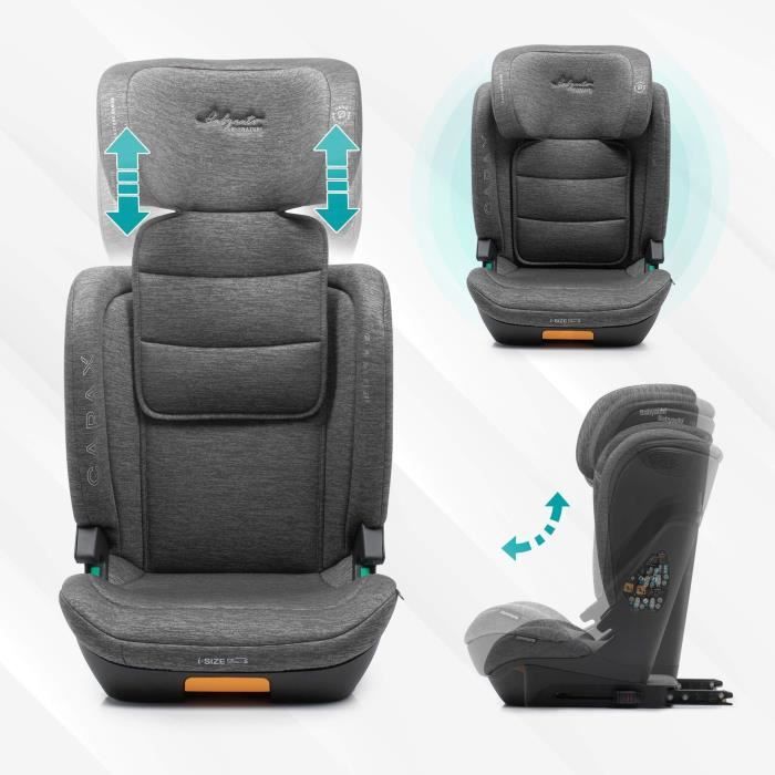 Car Seat - BABYAUTO - CAPAX GREY DOBBY - 4-12 Years - I-Size - 100-150 Cm