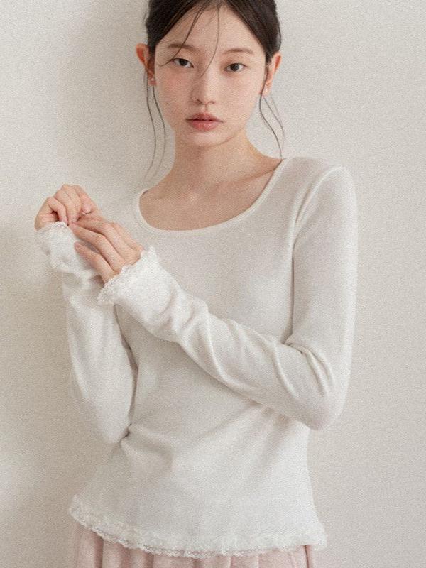 Autumn/Winter Spicy Girl Cropped Slimming Long-Sleeve T-shirt for Women: Flattering Versatile Base Layer