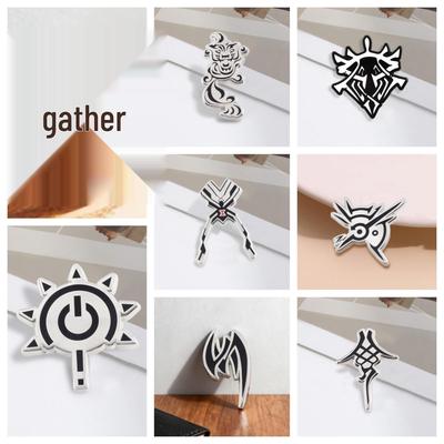 Anime Logo Tattoo Brooch Lapel Pin - Fan Gift or Bag Decoration Accessory