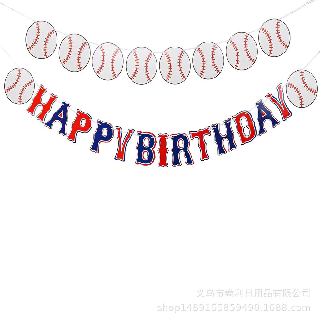 Baseball Baseball Themenparty Zubehör Geburtstagsdekorationen Einweg-Pappteller Pappbecher Papierservietten Tischdecke