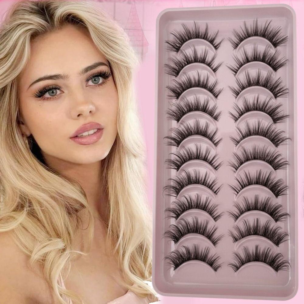 Long Natural False Eyelashes Fluffy Eye Lashes New Fake Lashes  for Women Beauty
