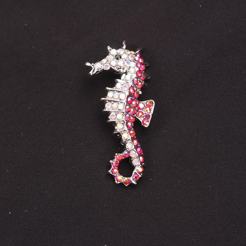 Spilla Animale Marino con Strass Gioiello in Lega per Moda Stile Casual