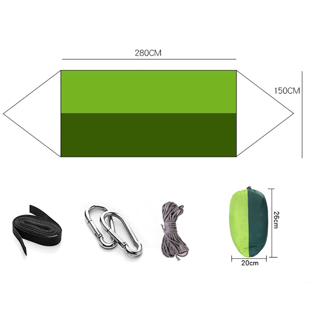 Light Outdoor Breathable Mosquito Net Hammock Anti-Rollover Field Camping Leisure Parachute Deployment Swing Hanging Seat