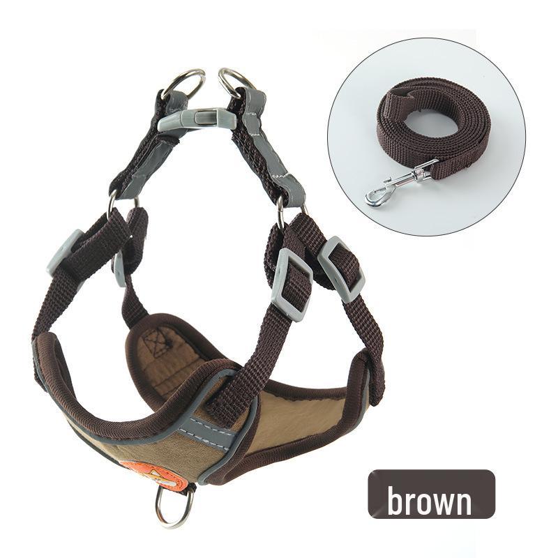 Reflective Anti-Escape Harness and Leash for Small to Medium Dogs & Cats
