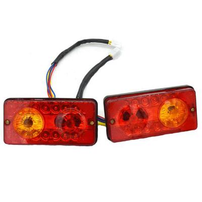 12V DC LED zadné zadné svetlá Brzdové smerové svetlo Spätné svetlo pre elektrickú trojkolku