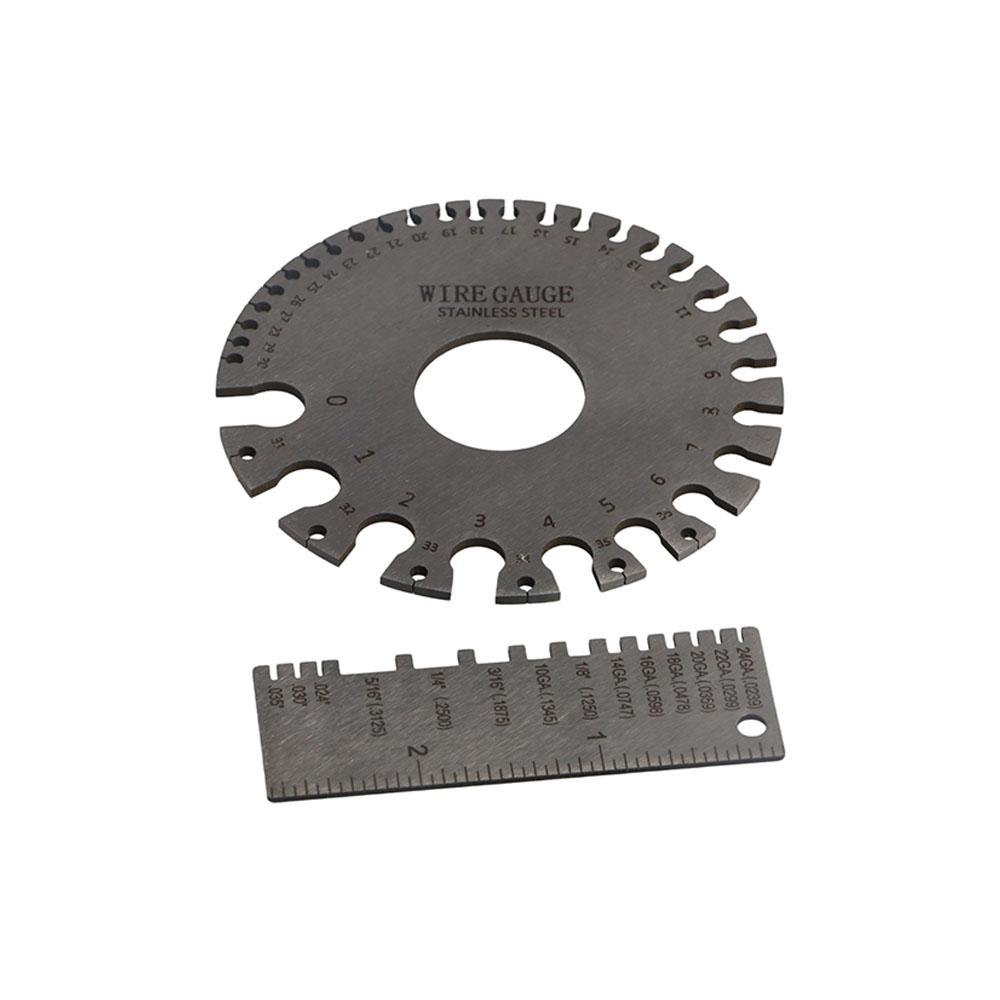Stainless Steel Anti-rust Plate Ruler Wire Gauge Thickness Measurement Measuring Tool