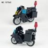 10706A-10706H 672608 Panther Patrol Motorcycle Harley Police Car Building Block Toy