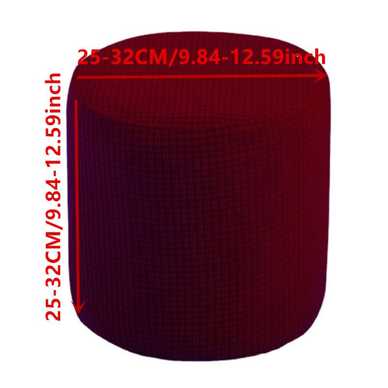 Stool Seat Cover Fashion Footstool Cover Footstool Seat Protector Home Decor Comfortable Touch Stretch Stool Slipcover