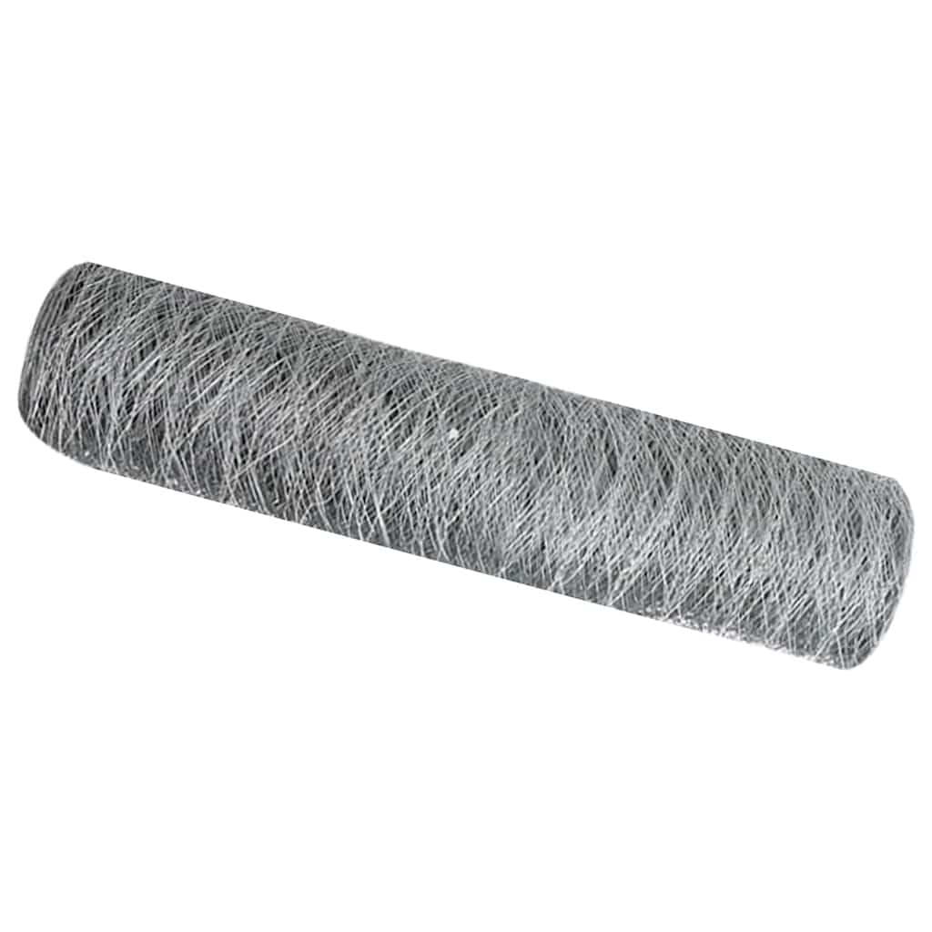 Hexagonal Fence Silver 0.4 X 10 M Galvanized Steel