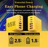 65W Multi Ports USB Type C Charger Fast Charging Phone Wall Adapter For iPhone Samsung Xiaomi EU/US/UK Plug Quick Charge Charger