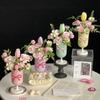 Multi-functional Plastic Pen Holder Tulips Shape Desktop Organizer Storage Bucket Makeup Brush Holder Gift