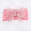 Baby hair accessories plain soft nylon bow headband children's headscarf jewelry children's hair accessories