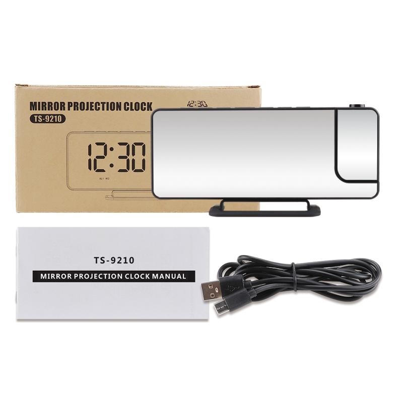 Best Price Home Desk Table Decoration Analog/Digital Projection Alarm Clock Radio LED Display Featuring Electronic Movement Type