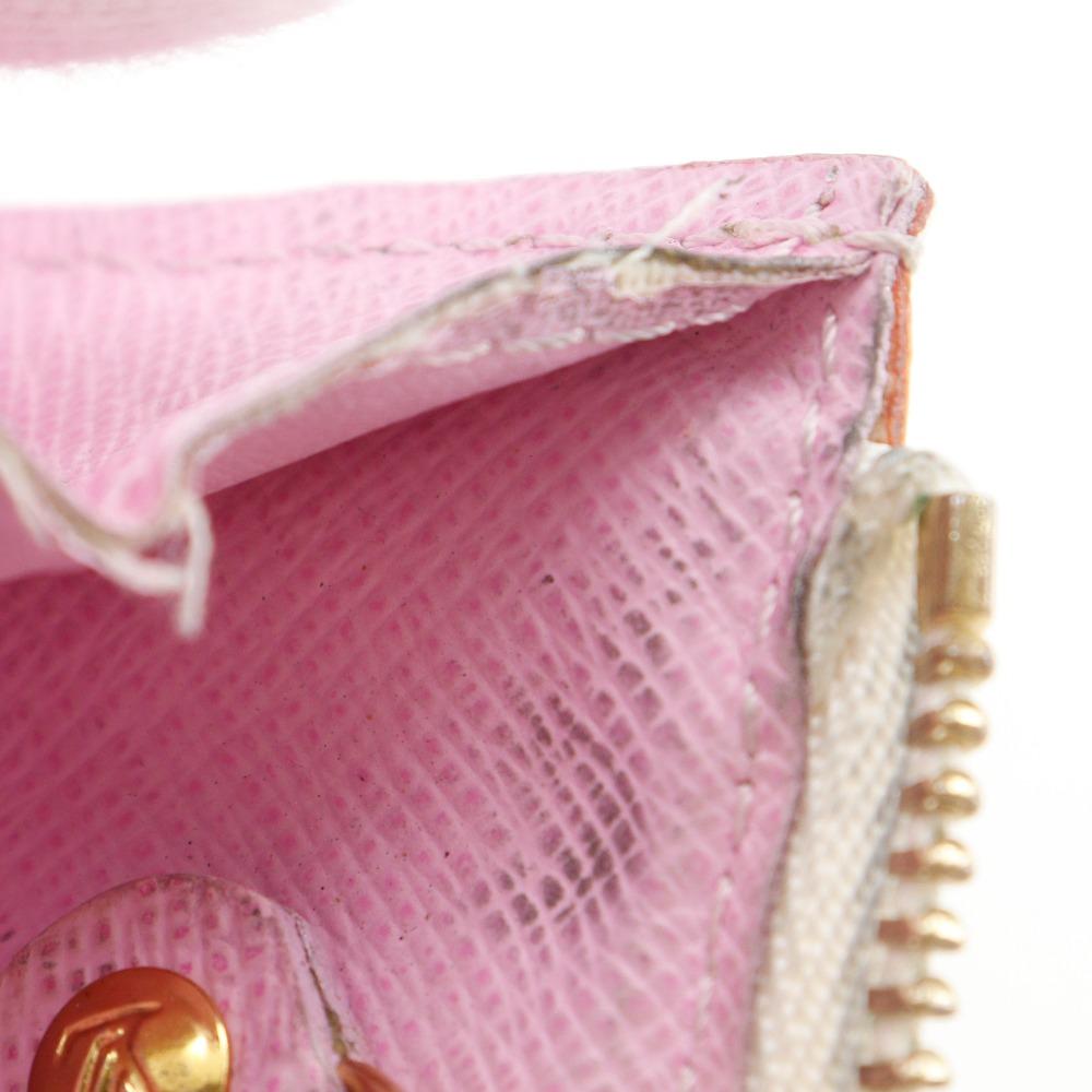 Louis Vuitton Pochette Cree Coin Purse M93734 White Monogram Multicolor Women Used