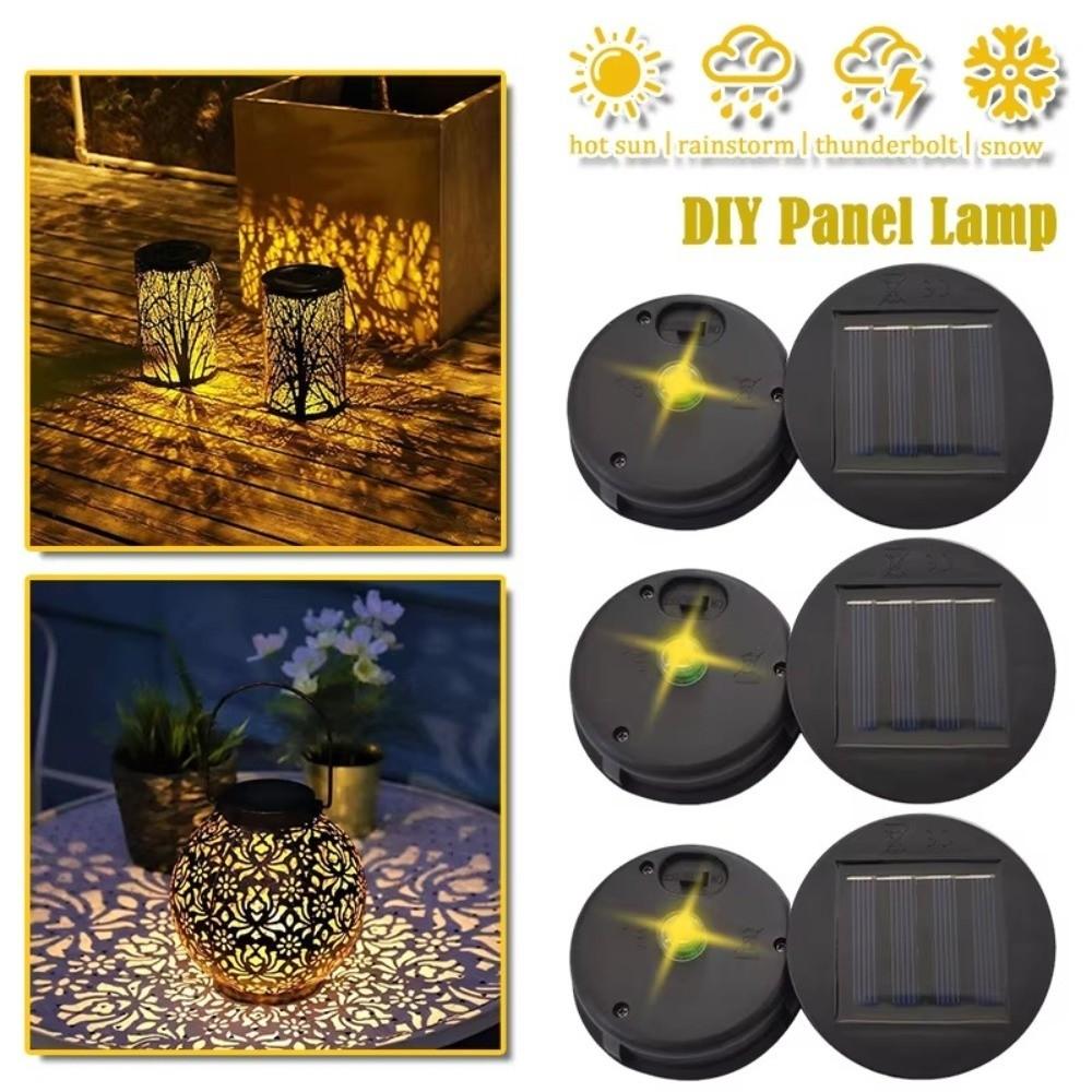Couvercle de Lampe Solaire Étanche Motif Creux Abat-jour Solaire Pour Lampes Suspendues d'Extérieur