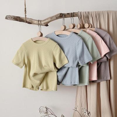 Pigiama Estivo Traspirante in Cotone 2025 per Bambini e Bambine - Stile Coreano di Classe A