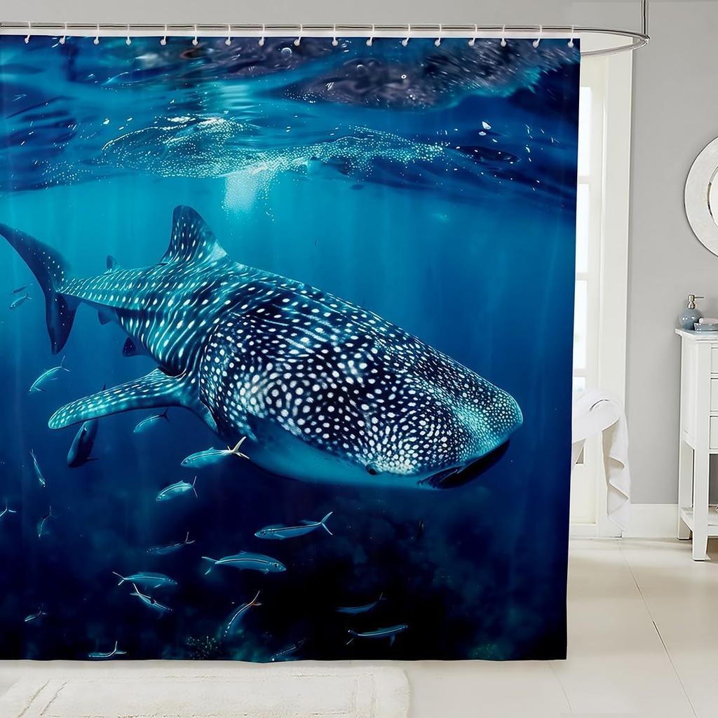 Boys Girls Pig Bath Curtain Cartoon Pigs Shower Curtain Kids Cute Farm Animal Bathroom Shower Curtain Set Butterfly Sunflower