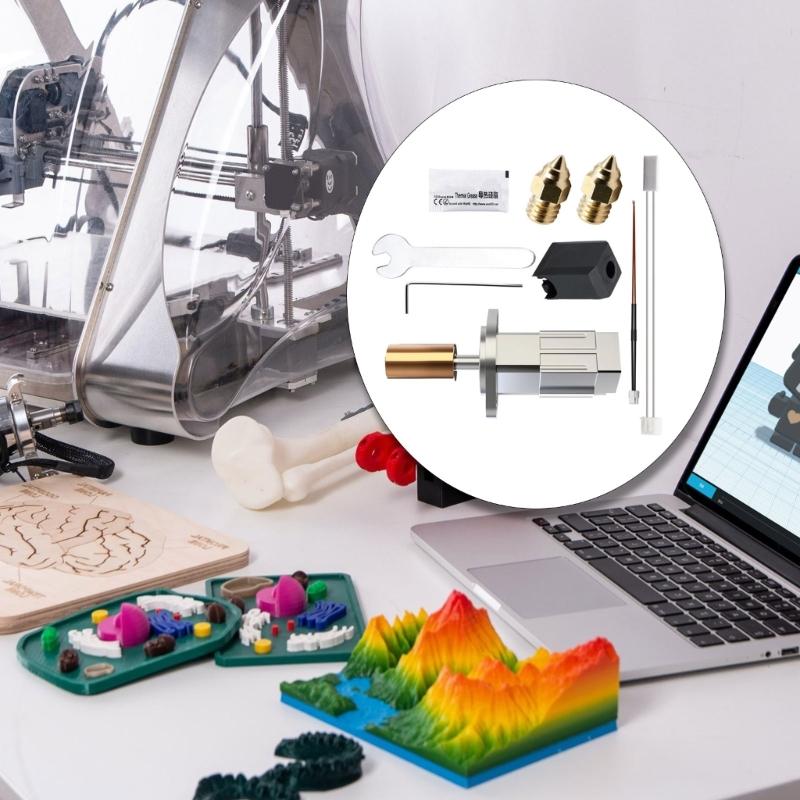 3D Printing etal Hotend Heating Block Nozzle Thermistor Heating Plate Replacement for K1max CR-M4 3D Printers