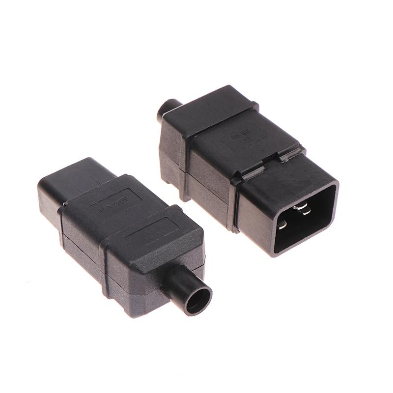 16A 250V Iec320-C19 C20 Männlich Weiblich Montiert Verdrahtung Power Steckdose Pdu Ups Chassis Server Stecker