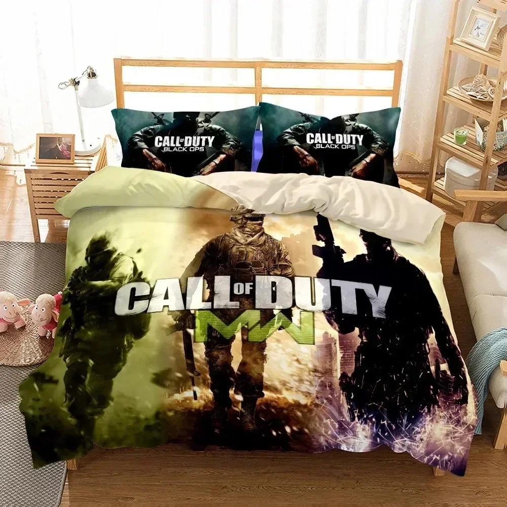 New 3D Print Call-Of-Duty Bedding Set Printed Bed Set With Pillowcase Bed Duvet Cover Soft Queen King Size Bedclothes Home