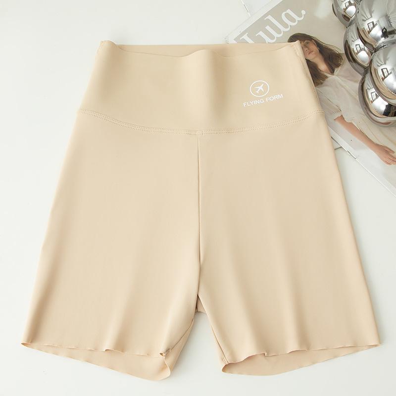 

Three-point shark pants, women s anti-light backing, seamless outer wear shorts, summer thin belly and thin aircraft Barbie pants M size ( 40-50kg )