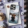 Cute Art Highland Cow For iPhone 15,Mini,13,Max,11,16,17,14,Plus,12,Pro,For Magsafe,Magnetic Wireless Charging Case