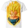 2026 New Men's Football Jersey Dragon Ball 3D Printed T-shirt, Children's Animated Short Sleeved Jersey,
